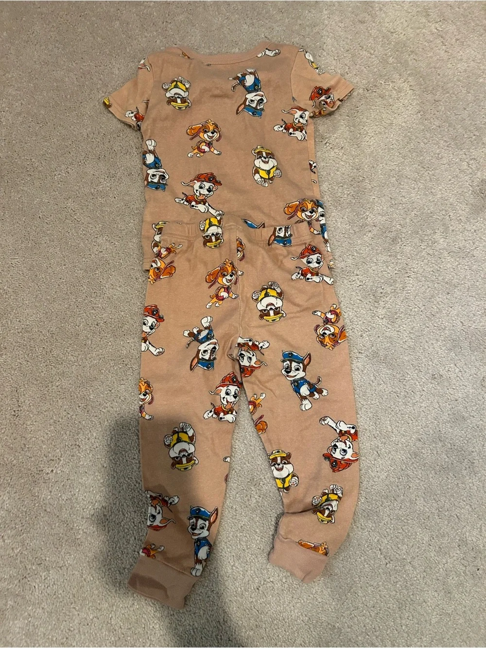 Paw Patrol Pajama Set with Multicolor Character Print